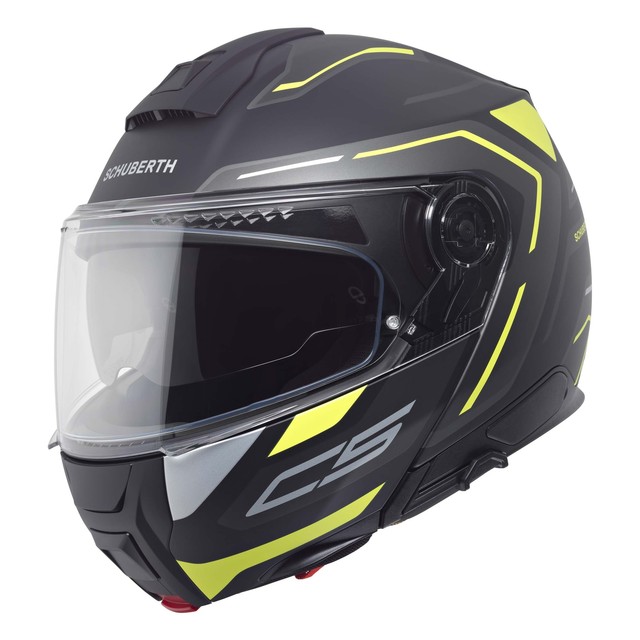 Casque Modulaire SCHUBERTH C5 OMEGA Jaune Noir
