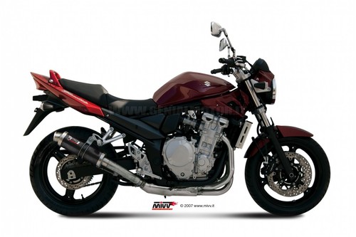 Terminale Scarico MIVV GP Nero Acciaio inox Suzuki Gsf 650 Bandit 2007 > 2015 - Foto 1 di 5