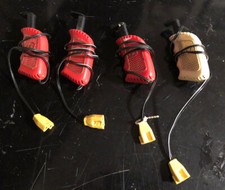 4 TYCO HO Scale Slot Car Red White Racing Speed Controller Plungers