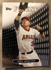 2013 Topps Finest Josh Hamilton Refractor Baseball Card #87 Angels High Grade