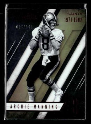 2016 Panini Absolute Archie Manning Spectrum Red /100 #149 Saints UX460