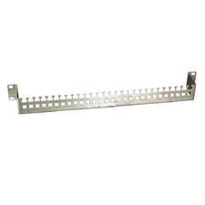 19" 1HE Kabelabfangschiene Tiefe 60mm Metall verzinkt für Netzwerkschränke