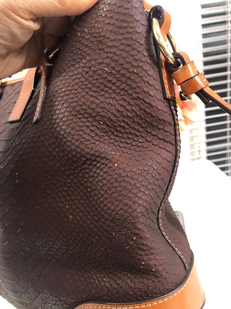 Dooney & Bourke Claremont Python Medium Cayden BA… - image 7