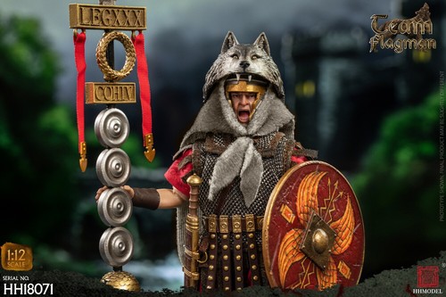 HHMODEL Legión Imperial Equipo Romano Flagman Portador 6 pulgadas Figura de Acción Muñeca HH18071 - Imagen 4 de 9