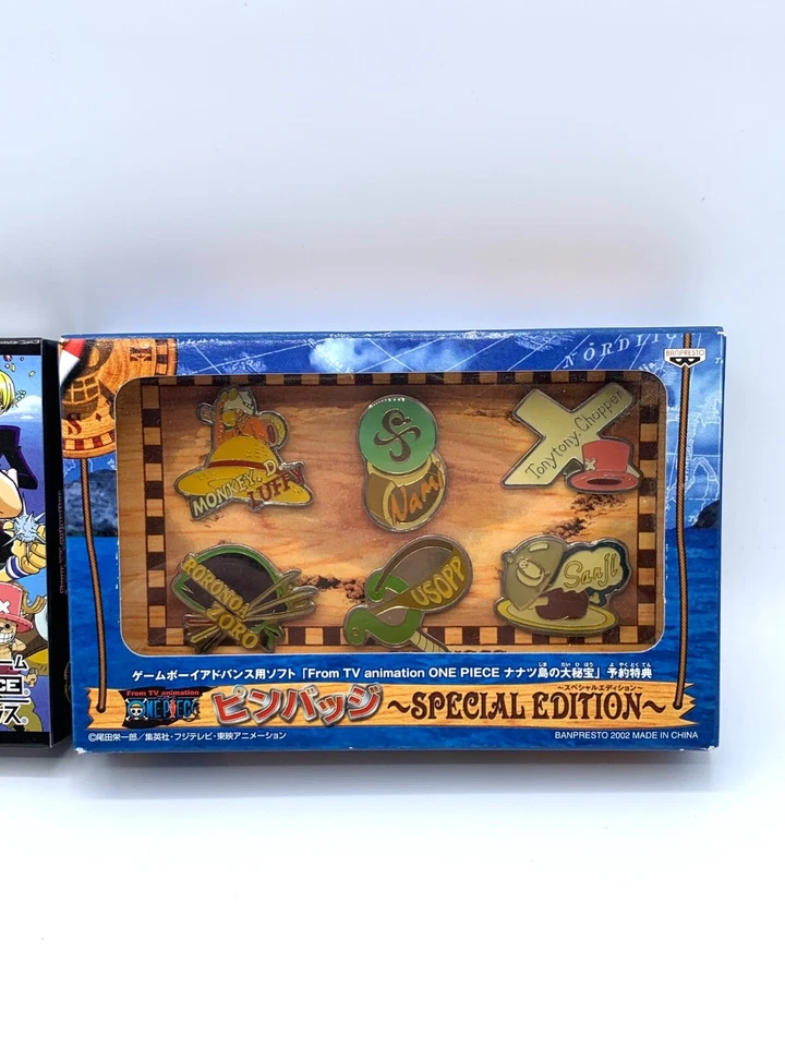 One Piece Nanatsu Island's Pre-Order Bonus Pin Badge Grand Line New Unopened Set - Image 4 of 4