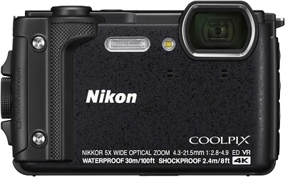 Nikon Coolpix W300 16MP f/4.9 Digital Camera - Black for sale