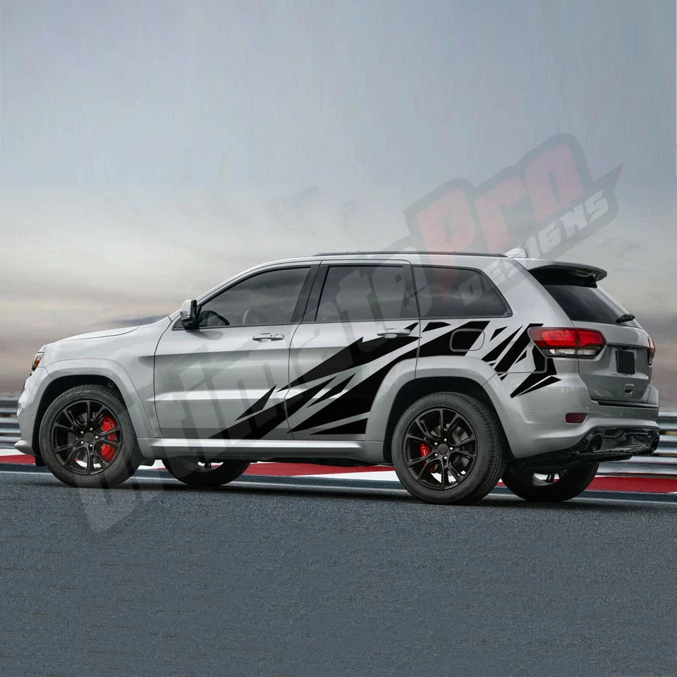 Геометрическая графика для Jeep Grand Cherokee наклейка винил Overland Laredo SRT Sport - Изображение 3 из 4