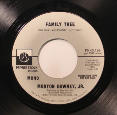 Rock Promo Nm! 45 Morton Downey, Jr. - Family Tree / Family Tree On Private Stoc
