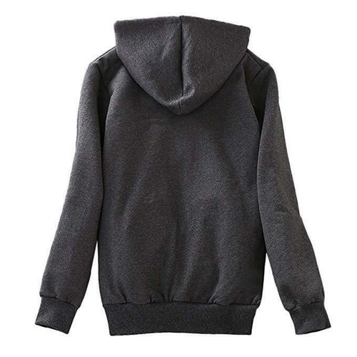 Women Casual Coat Sherpa Lined Zip Up Hooded Jacket Fleece Hoodie Sweatshirt - Bild 10 von 20