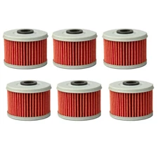 6X Oil Filters For Honda Fourtrax Rancher 350 420 Foreman 450 500 TRX 30 400 EX