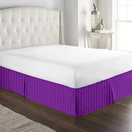 FALDA CAMA 1000 O 1200 HILOS SOLO RAYAS COLORES TALLAS US - Imagen 15 de 21