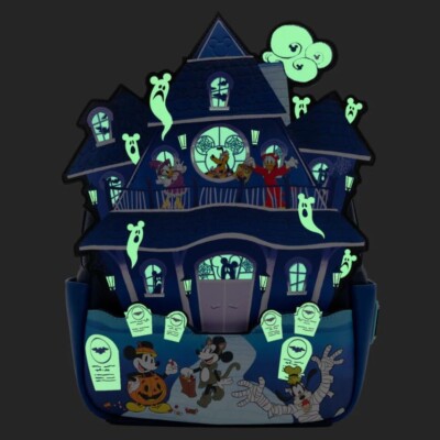 Loungefly Exclusive Mickey & Friends Halloween Glow Haunted  display picture 2