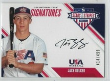 Jack Bulger 2020 Panini Stars & Stripes Signatures AUTO /499 Vanderbilt Team USA
