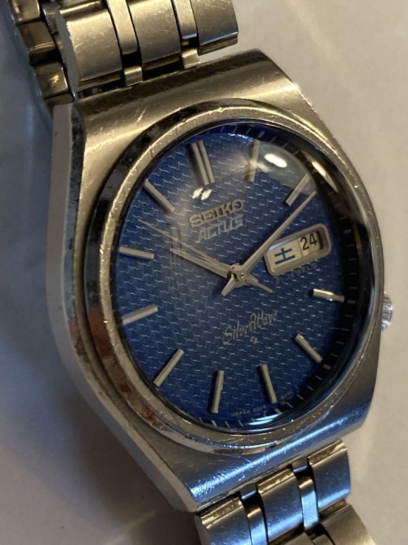 SEIKO Actus Silver Wave 6306-8010 Automatic Blue Dial SEIKO Actus Silver Wave 6306-8010 Automatic Blue Dial