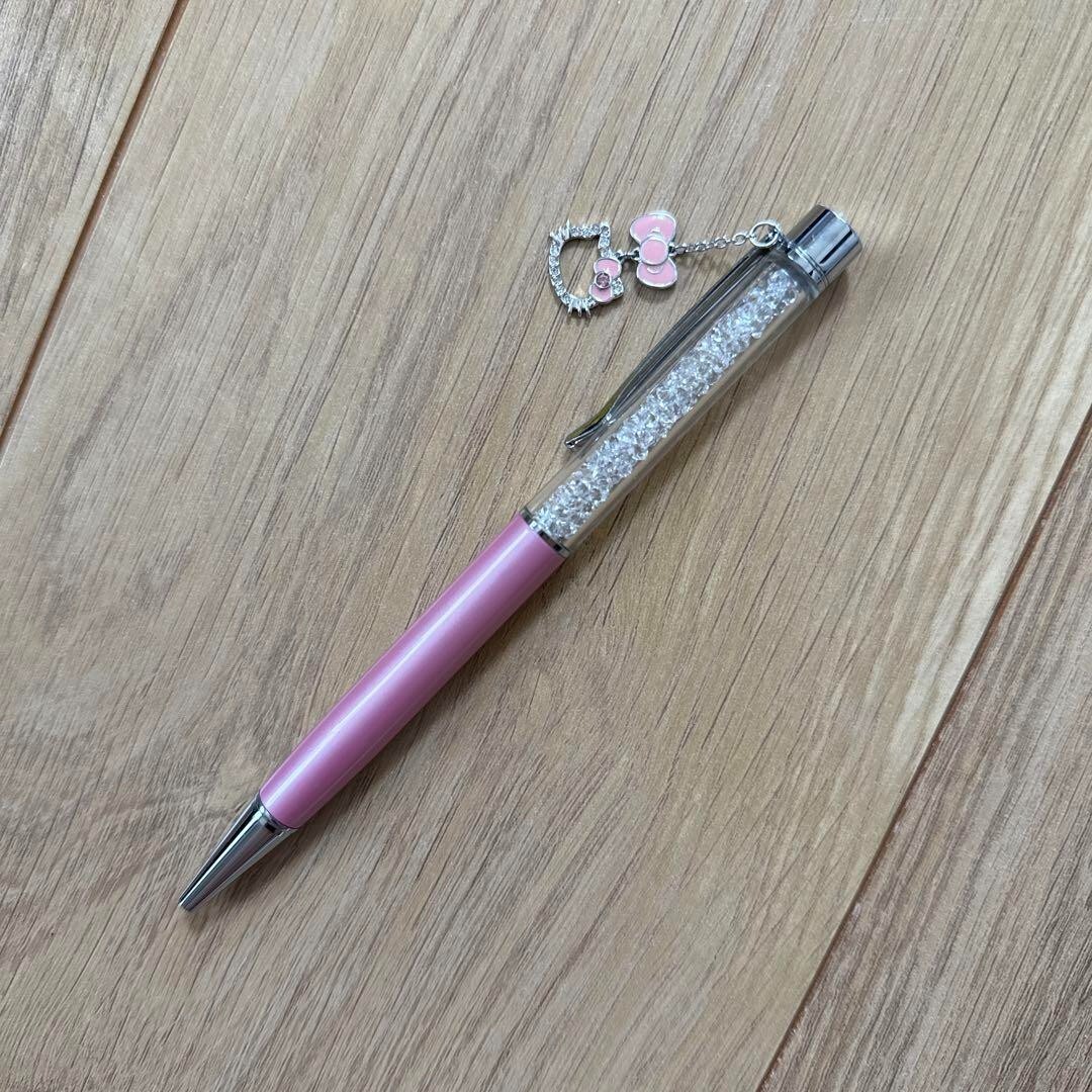 【sanbancho】SWAROVSKI クリスタル サンリオ ピンク Swarovski x Hello Kitty Ballpoint Pen Pink Sanrio Japan Excellent