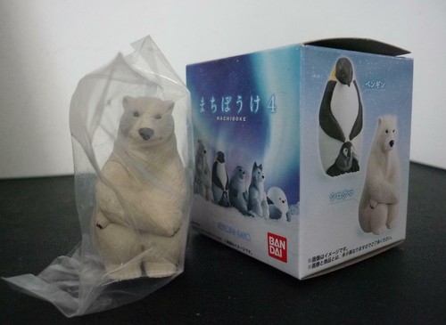 Japan Bandai Machiboke Polar Bear Animal PVC Mini Figure Model Figurine Mint - Picture 2 of 3