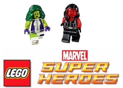 sh372 sh373 Lego Marvel Avengers 76078 She-Hulk vs Red She-Hulk