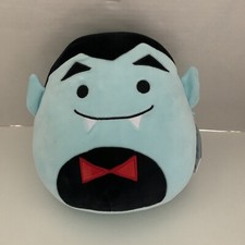 NWT Squishmallow 8" Drake Dracula Soft Black Blue Halloween Plush