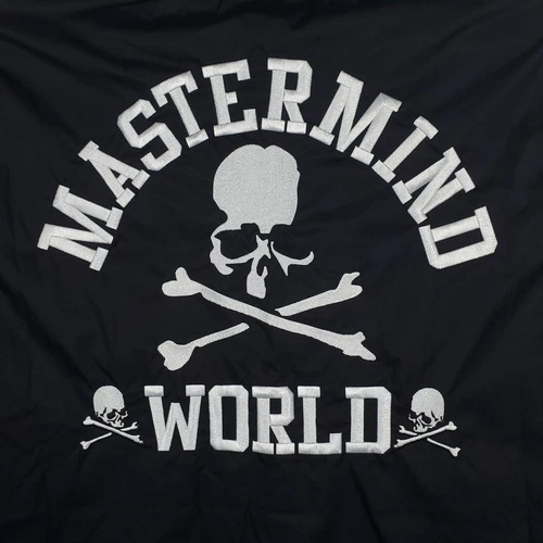 Mastermind World Mitchell & Ness Large Windbreaker Jacket 2023 Collab Black New image 12