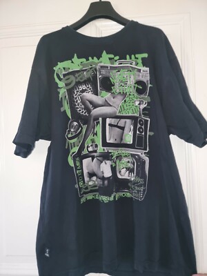 Mass Effect SR-2, T-Shirt XL, Black Green, Merchandising, Nerd, Gaming Vintage