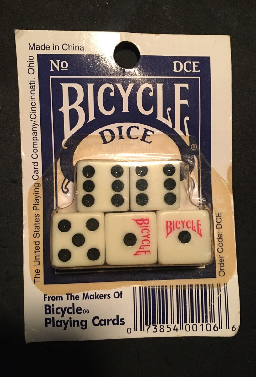 1988 : 5 Pack Bicycle Dice : Blue (22-835) : Order / Packaging