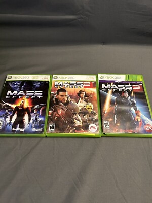 Mass Effect Xbox 360 Game Lot Bundle