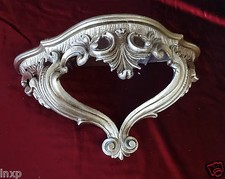 Console Murale Rangement Argent Vieilli Repro Baroque 38x20x15,5 CM Étagère 811