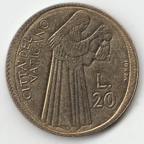 1975 Vatican City 20 Lire *** Holy Year: Confidence in the Lord *** Pope Paul VI