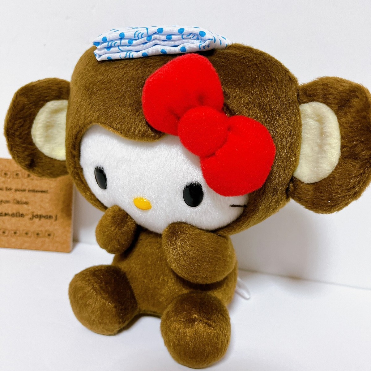 ぬいぐるみ・マスコット 2003USA HelloKitty Nakajima Monkey Plush Sanrio Hello Kitty Japan Limited stuffed toy monkey hot spring