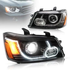VLAND Dual Beam Lens LED Projector Headlights For 2001-2007 Toyota Highlander