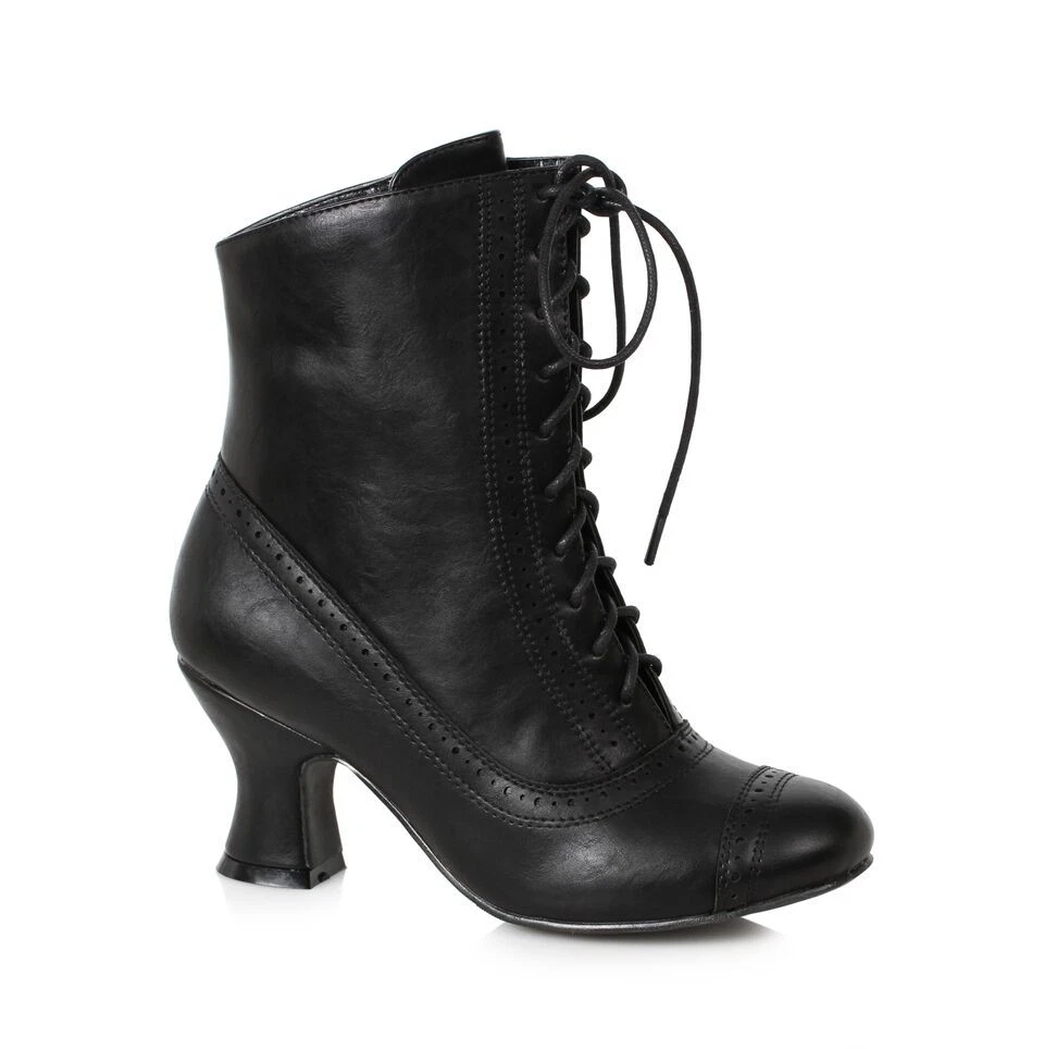 Black Boho Steampunk Wild West Frontier Mary Poppins Ankle Period