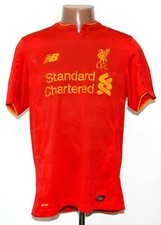 LIVERPOOL ENGLAND 2016/2017 HOME FOOTBALL SHIRT NEW BALANCE SIZE M ADULT