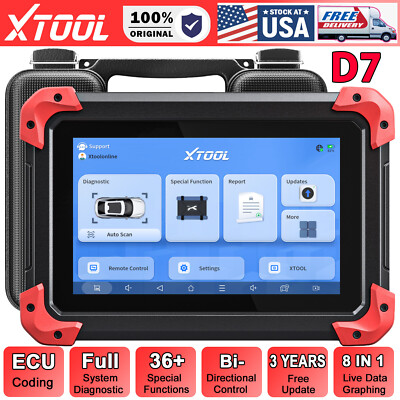 XTOOL D7 Bidirectional Diagnostic Scanner Coding Tool Engine Fault Code Reader