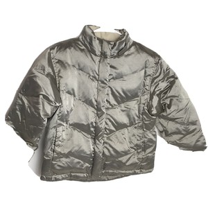 gap silver puffer jacket