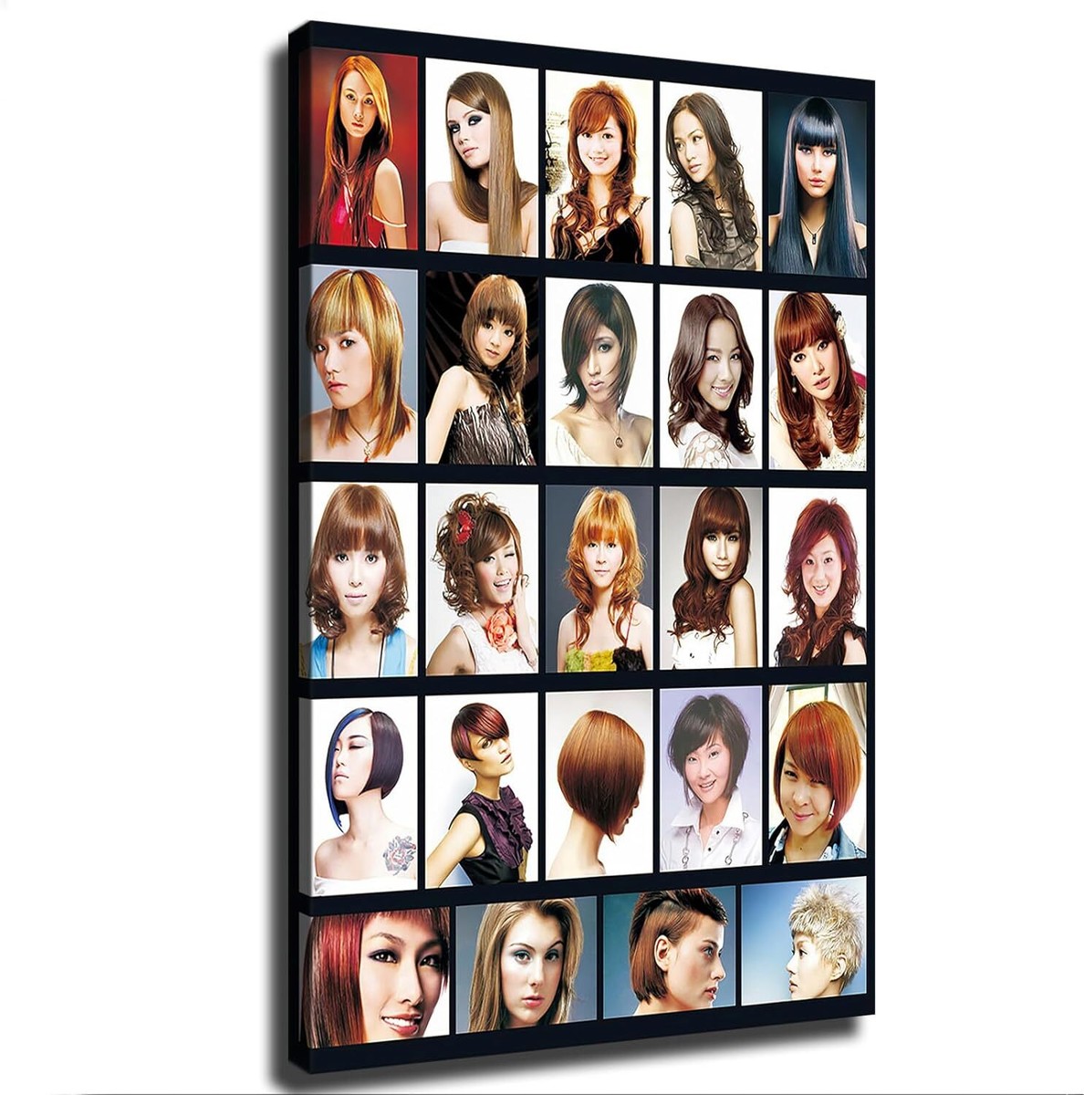 Salon-Wandbilder-Set – 3 Leinwandbilder 40x60 Cm, Pink, Für Friseursalon, Beauty-Room Oder Deko