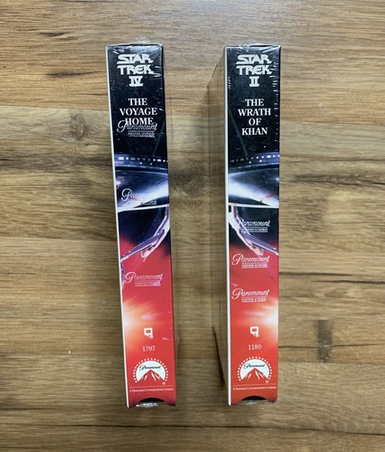 Star Trek II: The Wrath of Khan VHS and Star Trek IV: The Voyage Home Sealed - Picture 2 of 4