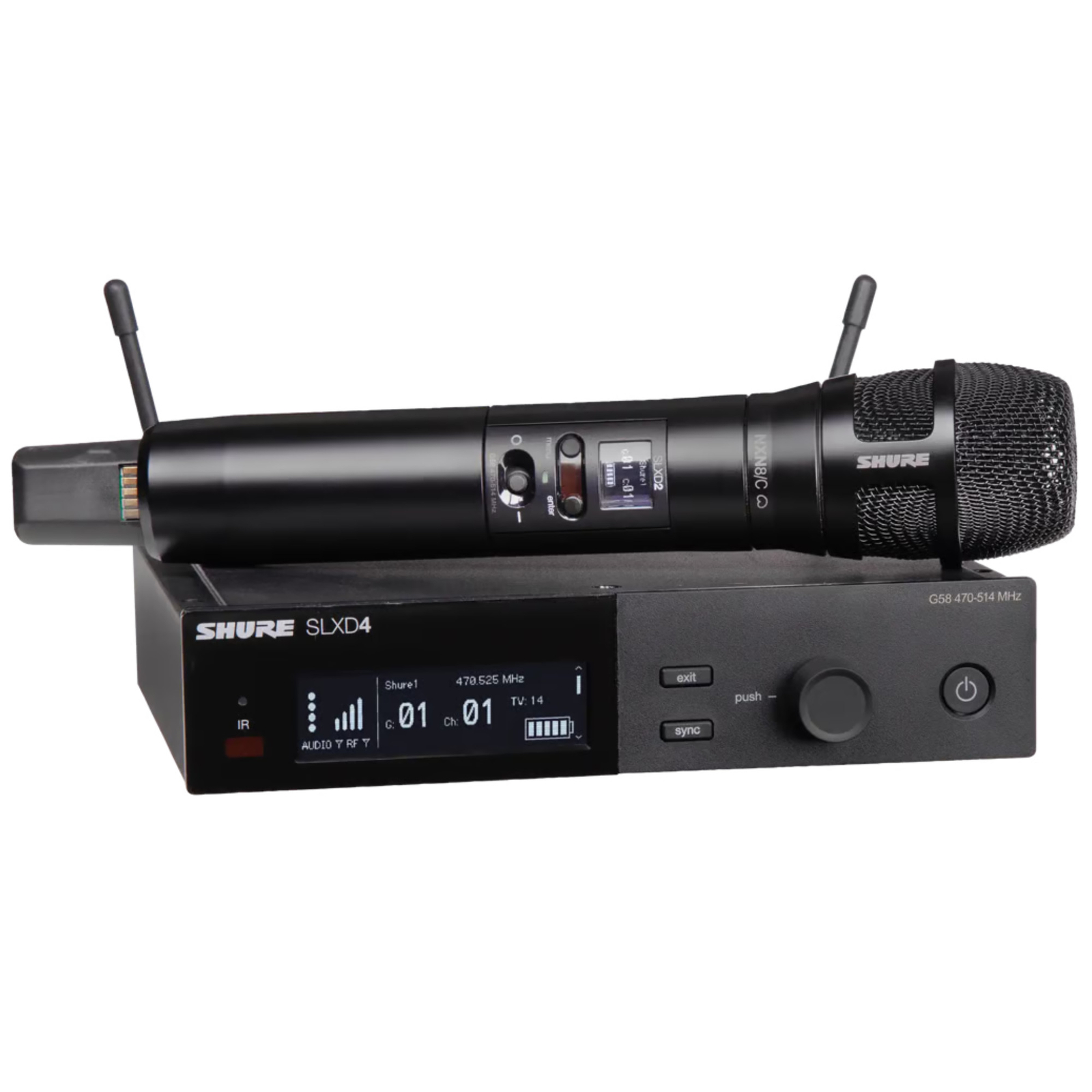 Портативная беспроводная микрофонная система Shure SLXD24/N8CB, диапазон J52