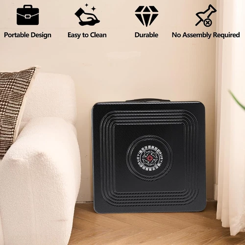 Portable Mahjong Machine Travel Pusher Automatic Mini-Mahjong Table w/Rack Black - Picture 4 of 11