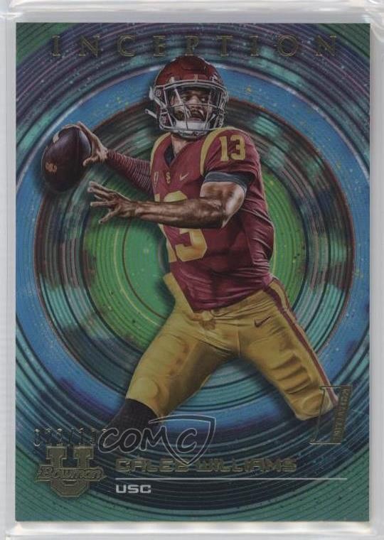 2022-23 Bowman Inception University Aqua Foil V2 73/199 Caleb Williams #45 3hd