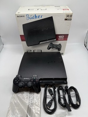 Sony PlayStation 3 PS3 Slim Konsole 160GB OVP + Controller Kabel