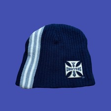 Vintage West Coast Choppers Jesse James Beanie Navy Knit Motorcycle Biker