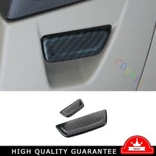 For Ford Focus 2012-2018 Carbon Fiber Interior Storage Box Handle Cover Trim 2pc