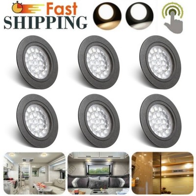 12V AC/DC LED Einbaustrahler Wohnmobil Dimmbar Wohnwagen Slim Rund Deckenlampe