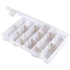 Flambeau T4008 Adjustable Compartment Box With 4 To 24 Compartments, Plastic, 1