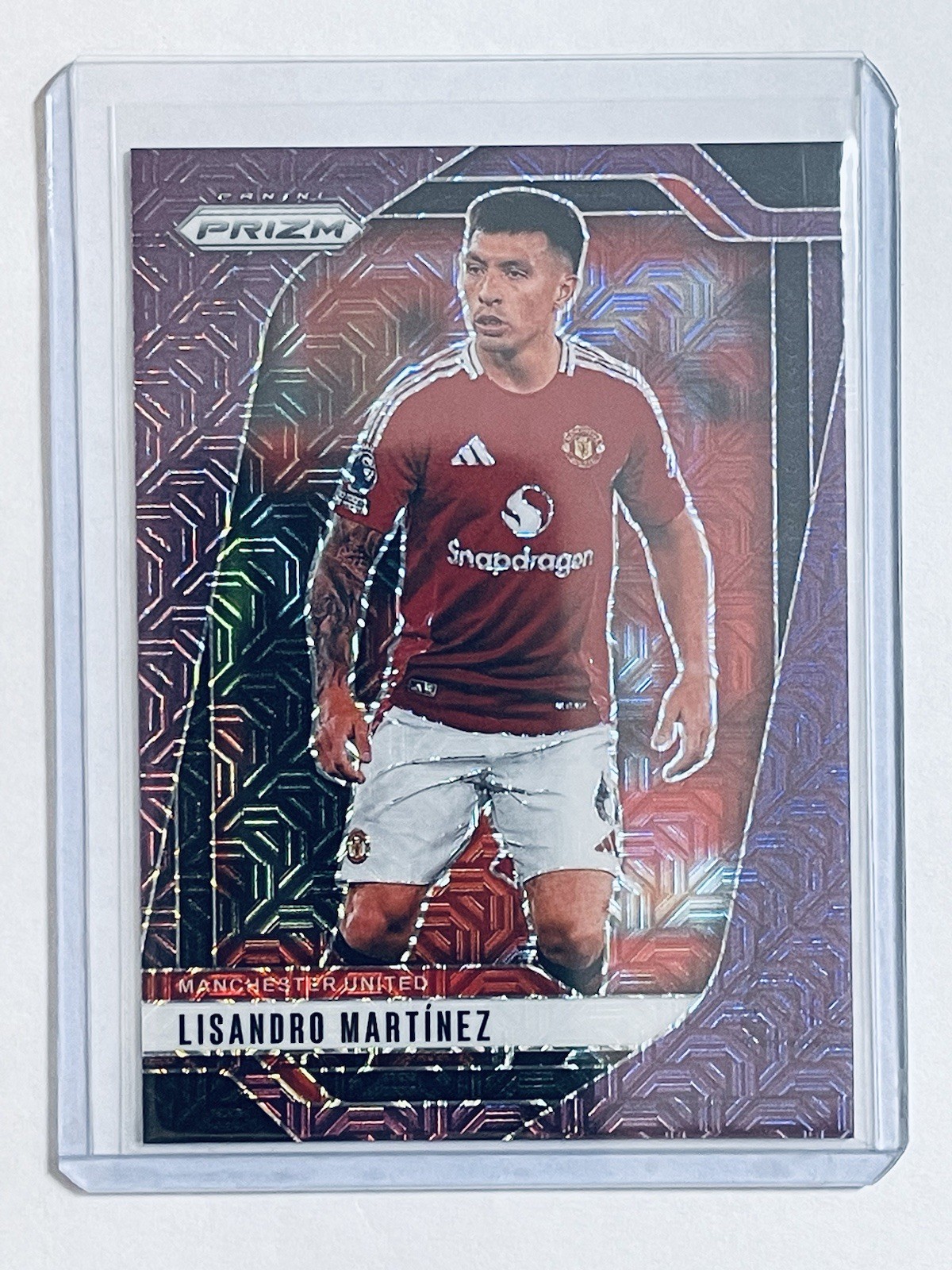 2024-25 Panini Prizm Premier League - Lisandro Martinez #136 Purple Mojo /25