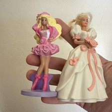 Vintage McDonald s Mattel Barbie Happy Meal Toys Bridal Barbie Pop Star 1990 Lot