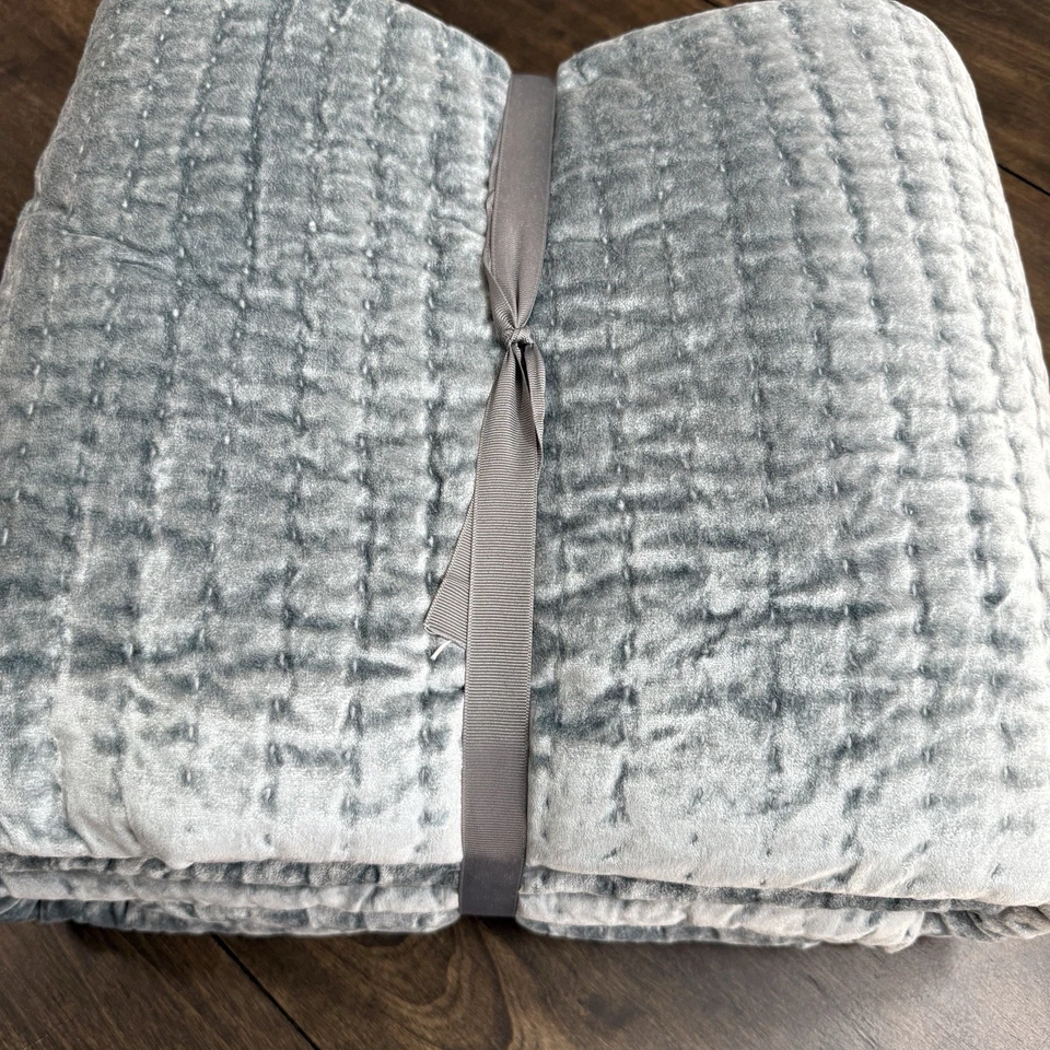 COLCHA DE TERCIOPELO ADOLESCENTE GRANERO DE CERÁMICA, COMPLETA/REINA ~ AZUL Foto 4 de 4