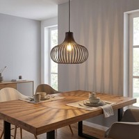 Led HäNgeleuchte Pendelleuchte Wohnzimmerlampe KüRzbar Bronze Metall H 150 Cm