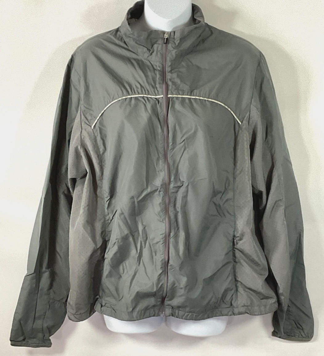 Merrell Lightweight Packable Windbreaker Gray Nyl… - image 1