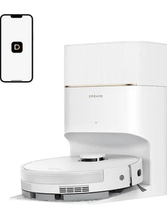DREAME D20 Pro Plus Aspirateur robot, 13,000Pa Aspiration, DuoBrush pour les cheveux de chien, Corne